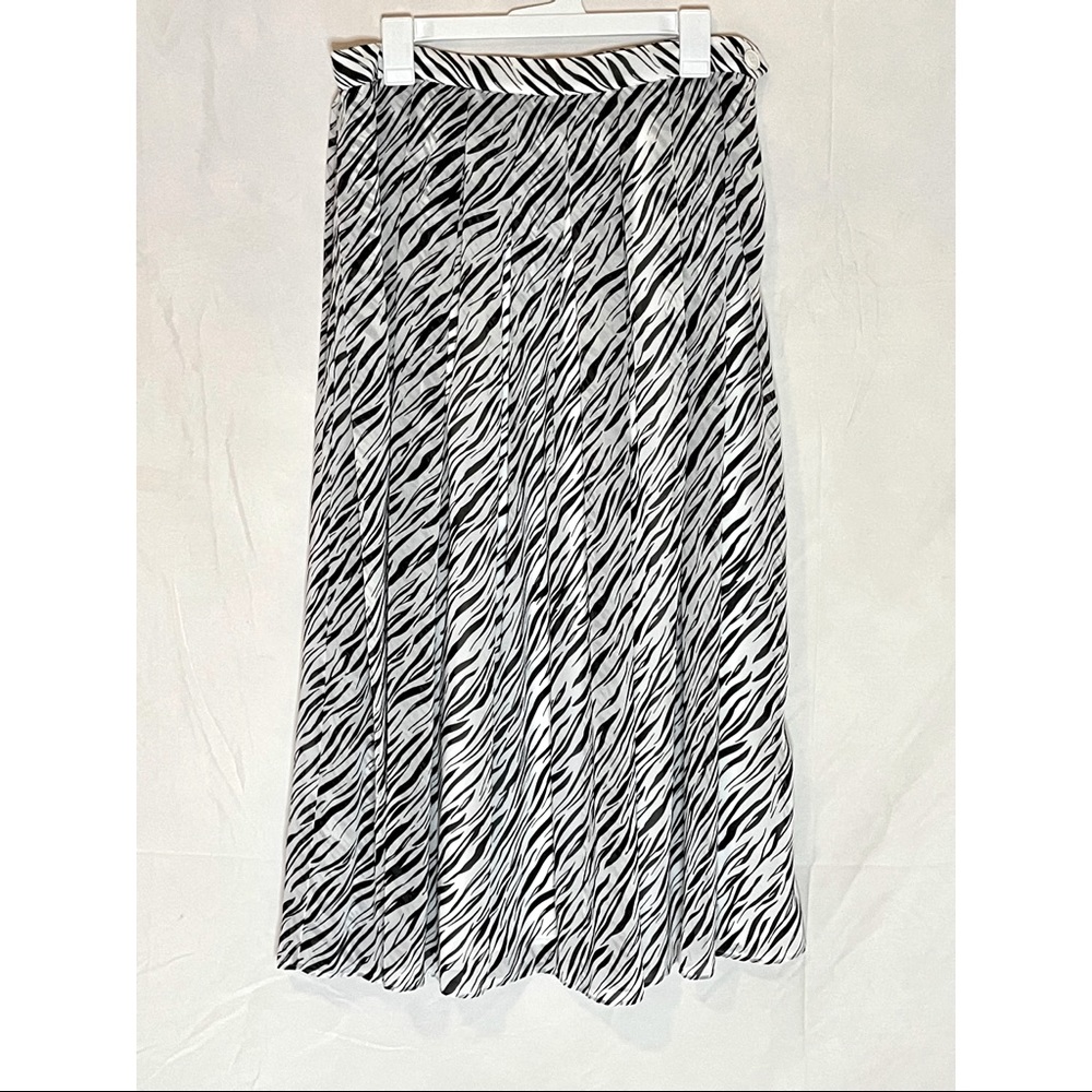Zebra Who What Where pleated skirt